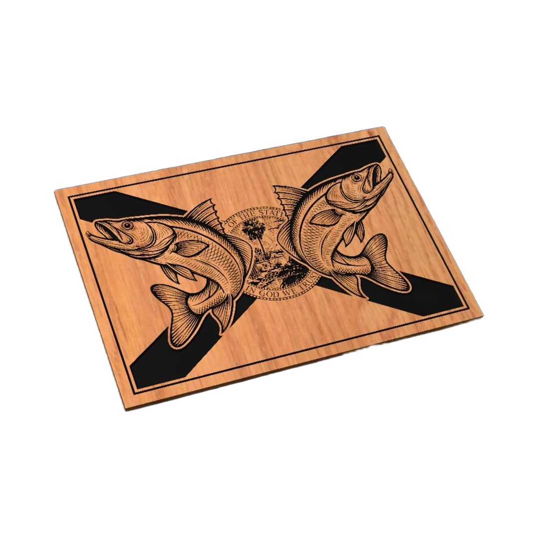 Florida Snook Fishing Pride SVG file for laser cutting and CNC routing, LightBurn and Vectric ready