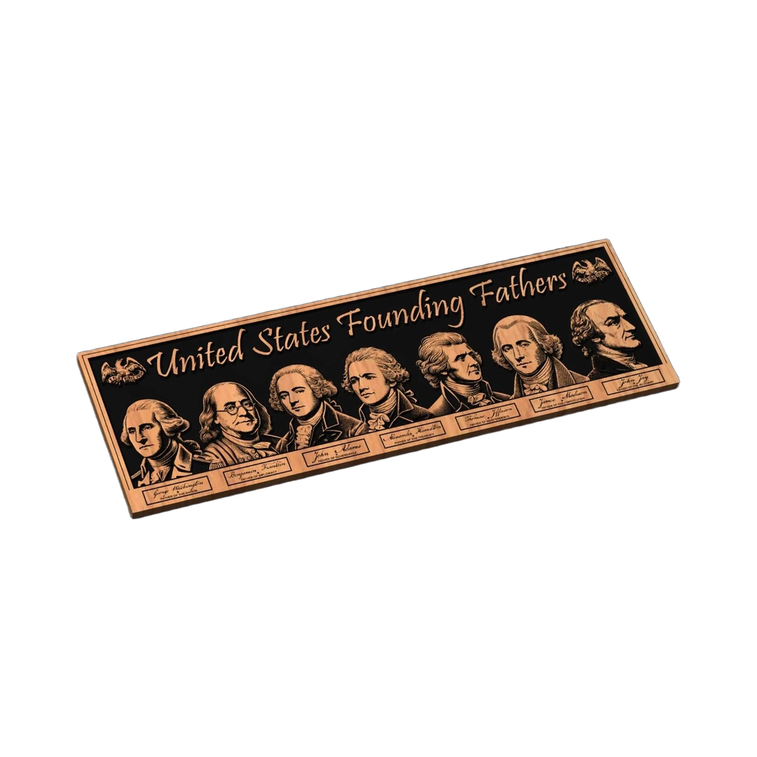 Founding Fathers Sign SVG file for laser cutting and CNC routing, LightBurn and Vectric ready