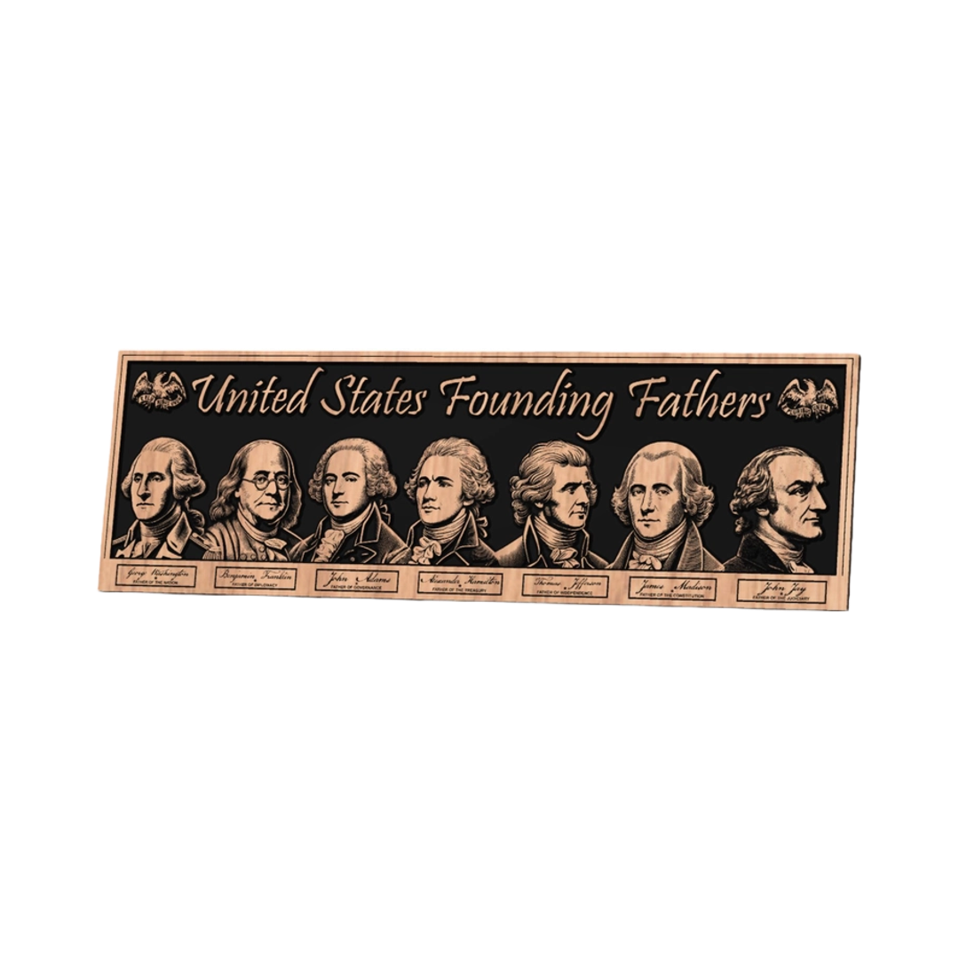 Founding Fathers Sign design preview, historical americana