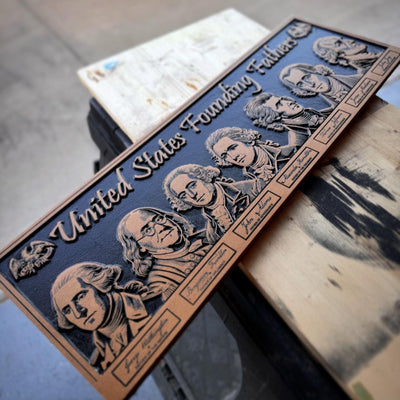 Founding Fathers Sign compatible with LightBurn and Vectric