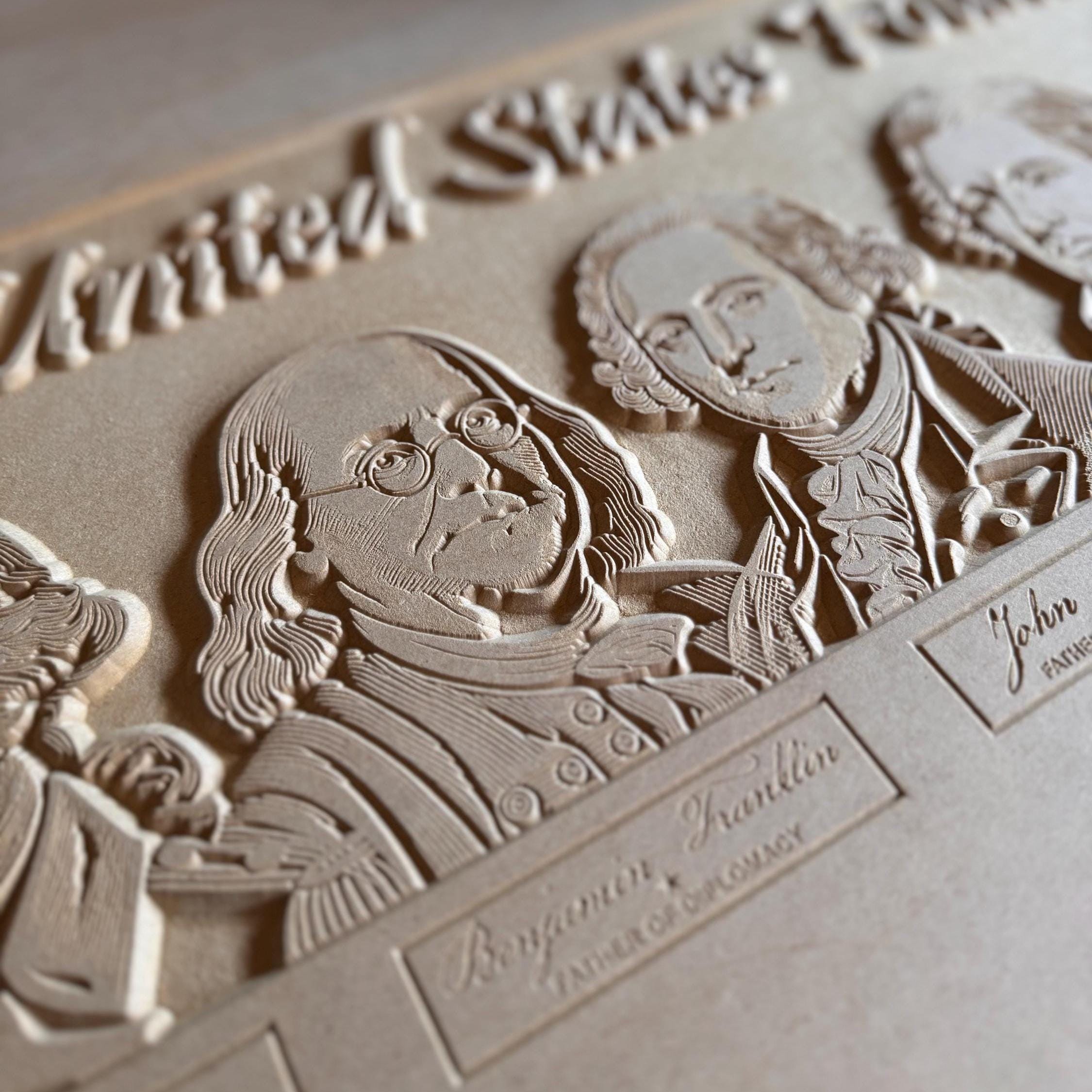 Founding Fathers Sign design preview, historical americana