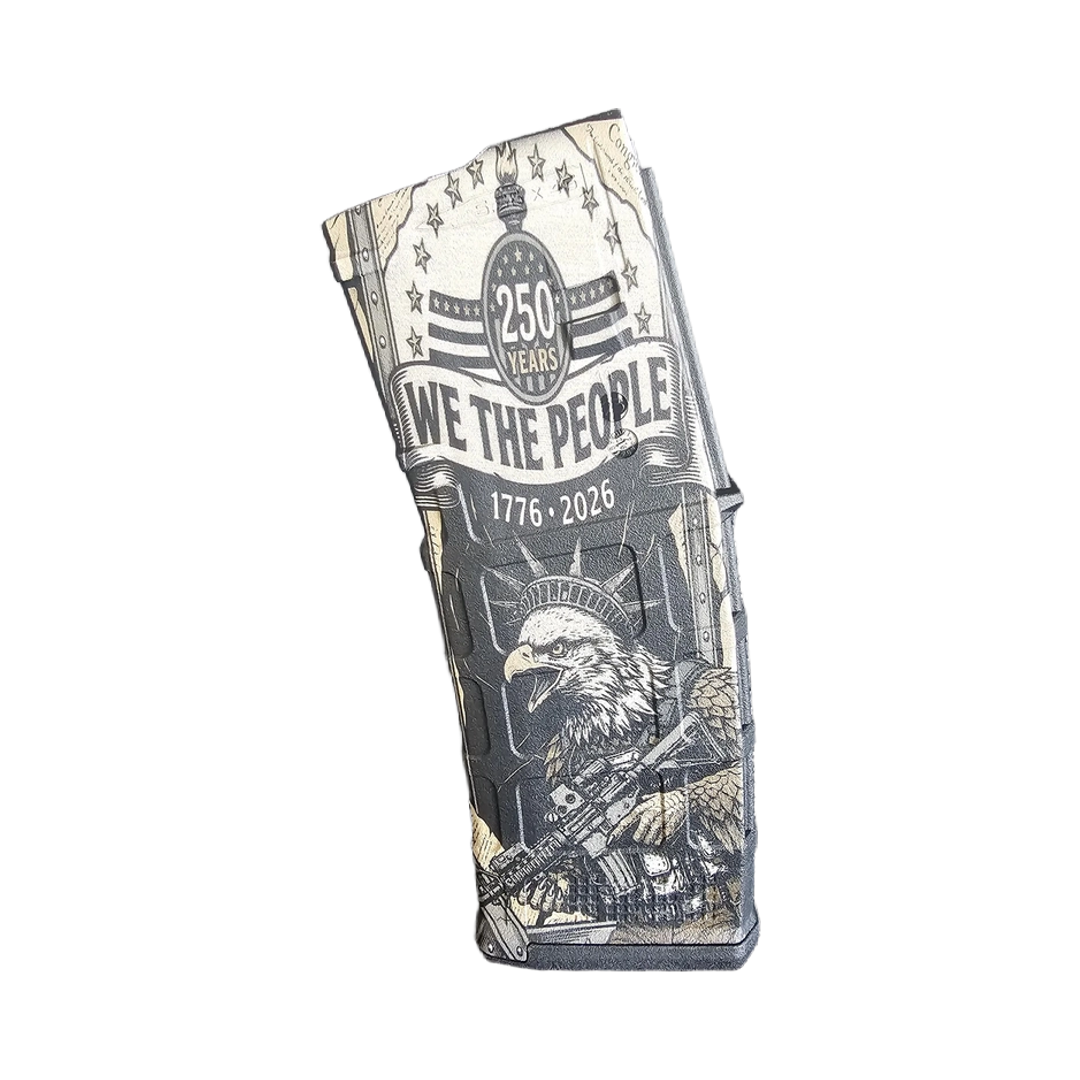 Freedom's Fury 250th Anniversary MAG Fiber Laser Engraving Design design preview, pmag designs