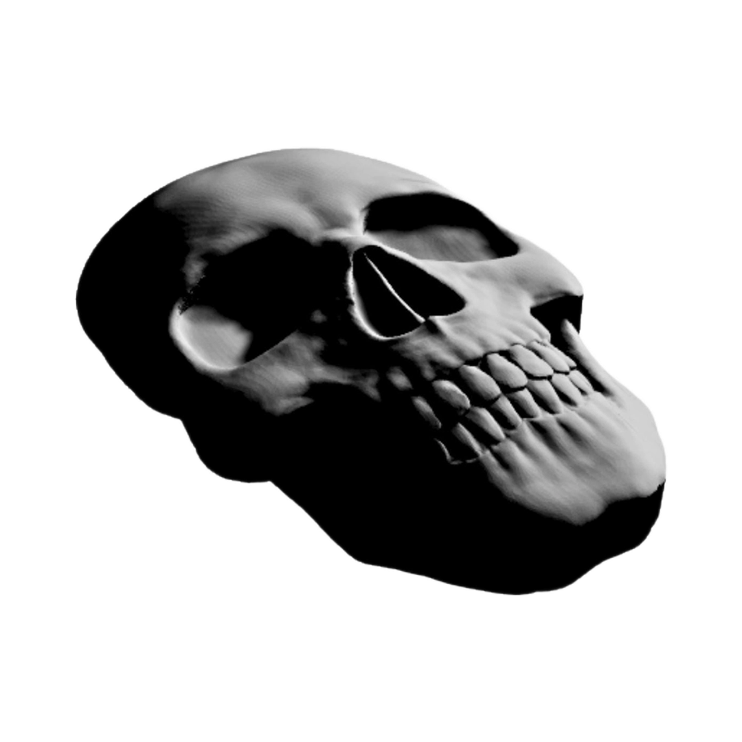 Front Skull Design detail view, ready for digital crafting