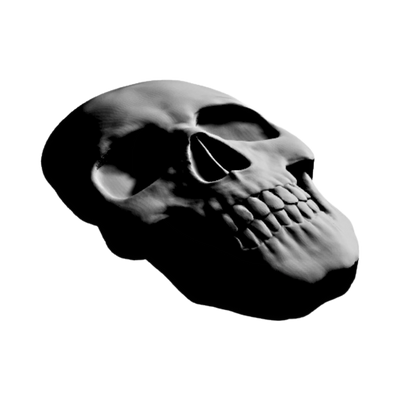 Front Skull Design detail view, ready for digital crafting