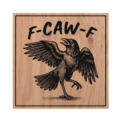 F-CAW-F Funny Crow design preview, home, signs & decor