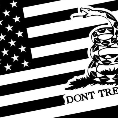 Gadsden Flag detail view, ready for laser cutting and CNC routing