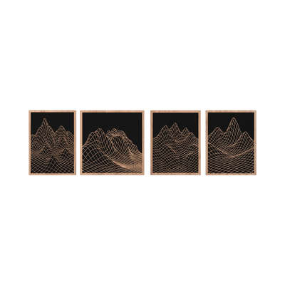 Geometric Terrain Pattern Bundle design preview, countries & world
