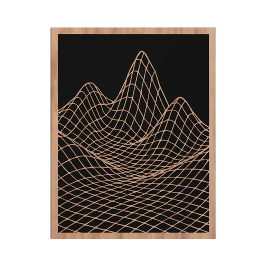 Geometric Terrain Pattern Bundle mockup, countries & world