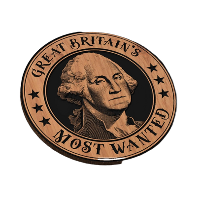 George Washington Most Wanted SVG file for digital crafting, LightBurn and Vectric ready