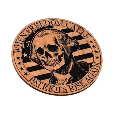 George Washington When Freedom Calls SVG file for laser cutting and CNC routing, LightBurn and Vectric ready