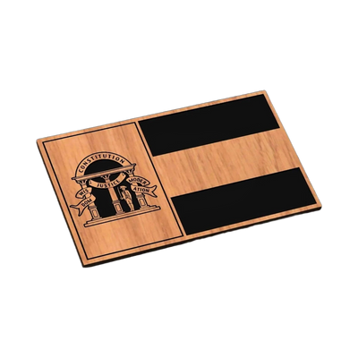 Georgia State Flag SVG file for laser cutting and CNC routing, LightBurn and Vectric ready