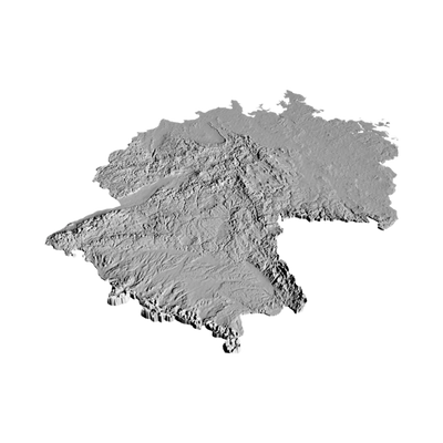 Germany Terrain Map design preview, countries & world