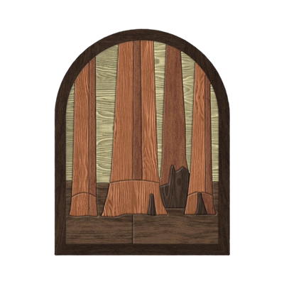 Giant Sequoias Intarsia SVG file for digital crafting, LightBurn and Vectric ready