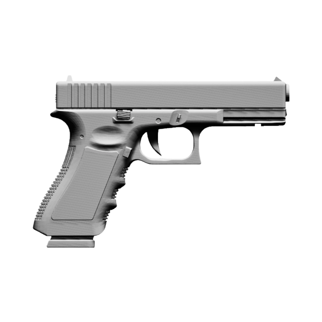 Glock Pistol STL file for digital crafting, LightBurn and Vectric ready