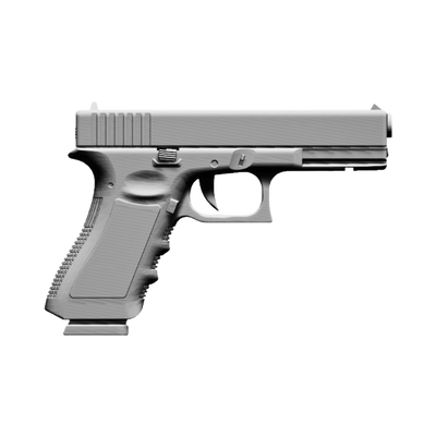 Glock Pistol STL file for digital crafting, LightBurn and Vectric ready