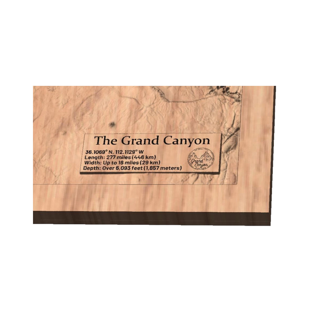 Grand Canyon 3D design preview, national parks