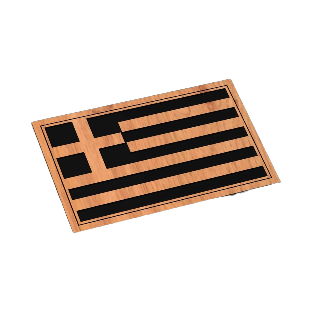 Greece Flag SVG file for laser cutting and CNC routing, LightBurn and Vectric ready