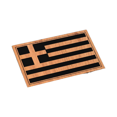 Greece Flag SVG file for laser cutting and CNC routing, LightBurn and Vectric ready