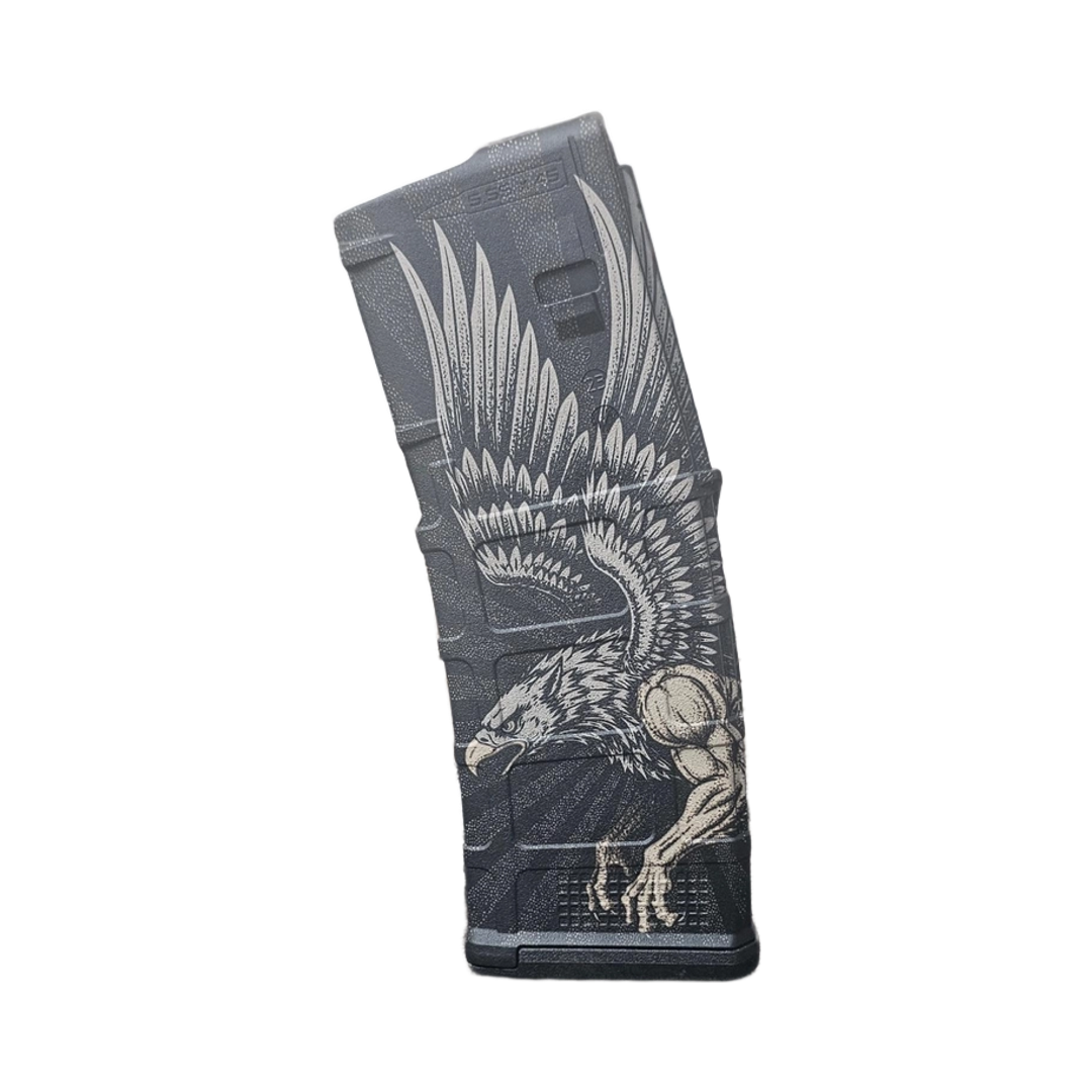 Griffin MAG Engraving File Lightburn design preview, pmag designs
