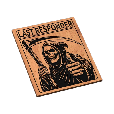Grim Reaper SVG file for laser cutting and CNC routing, LightBurn and Vectric ready