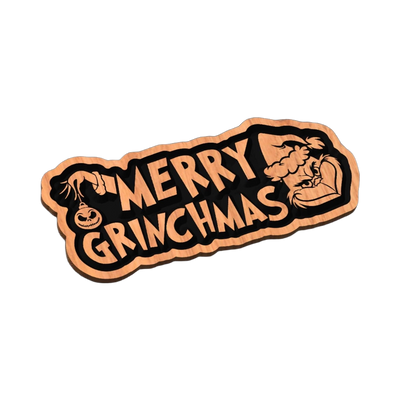 Merry Grinchmas SVG file for laser cutting and CNC routing, LightBurn and Vectric ready