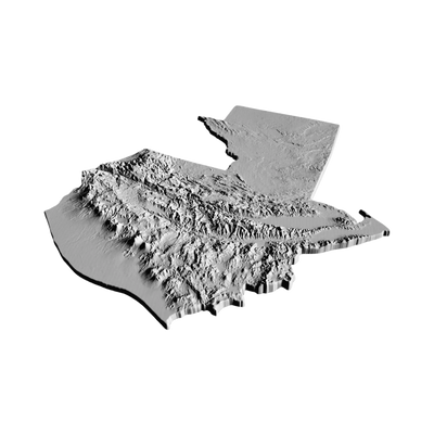 Guatemala Terrain Map design preview, countries & world