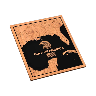 Gulf of America Map SVG file for laser cutting and CNC routing, LightBurn and Vectric ready