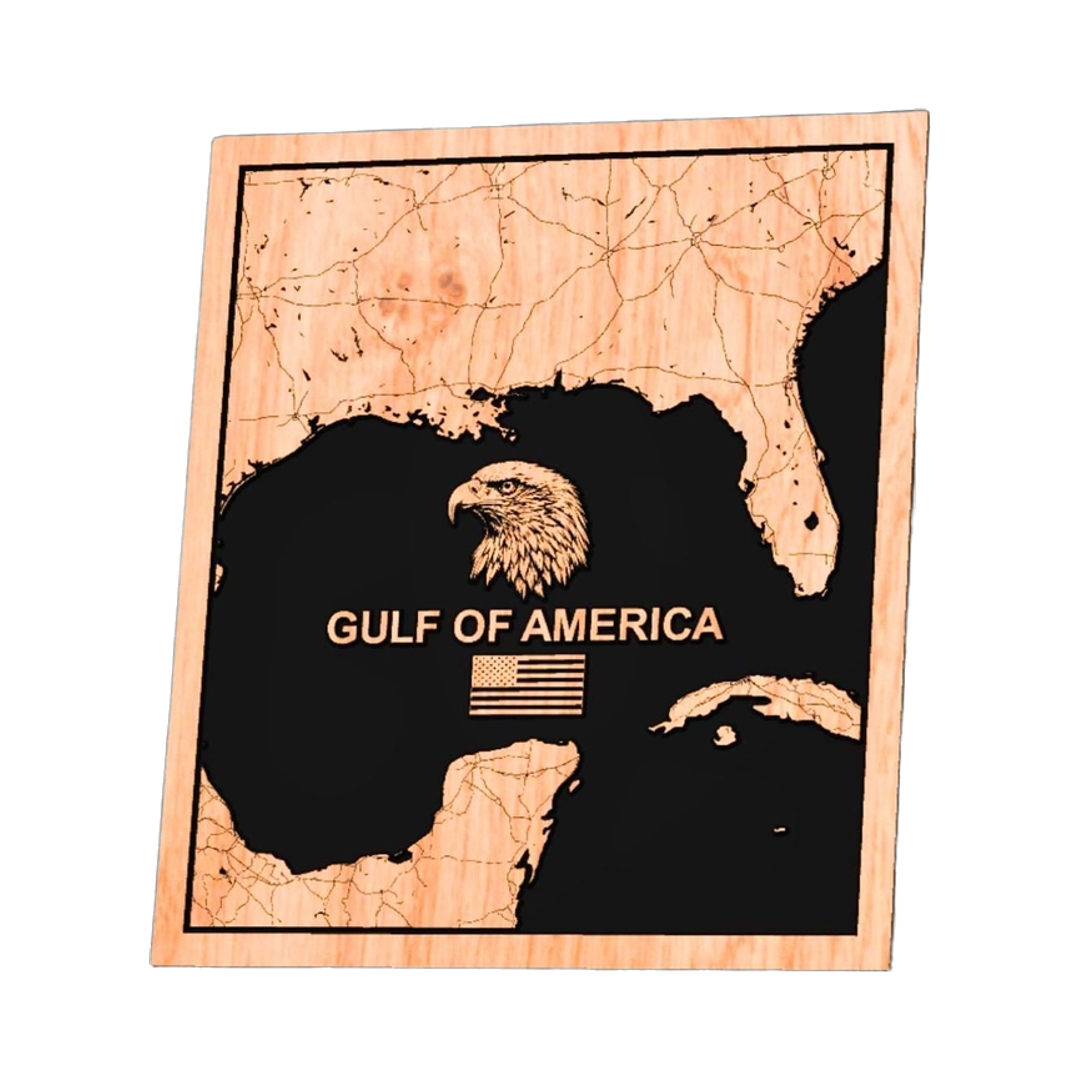 Gulf of America Map design preview, flags
