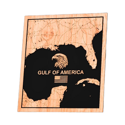 Gulf of America Map design preview, flags
