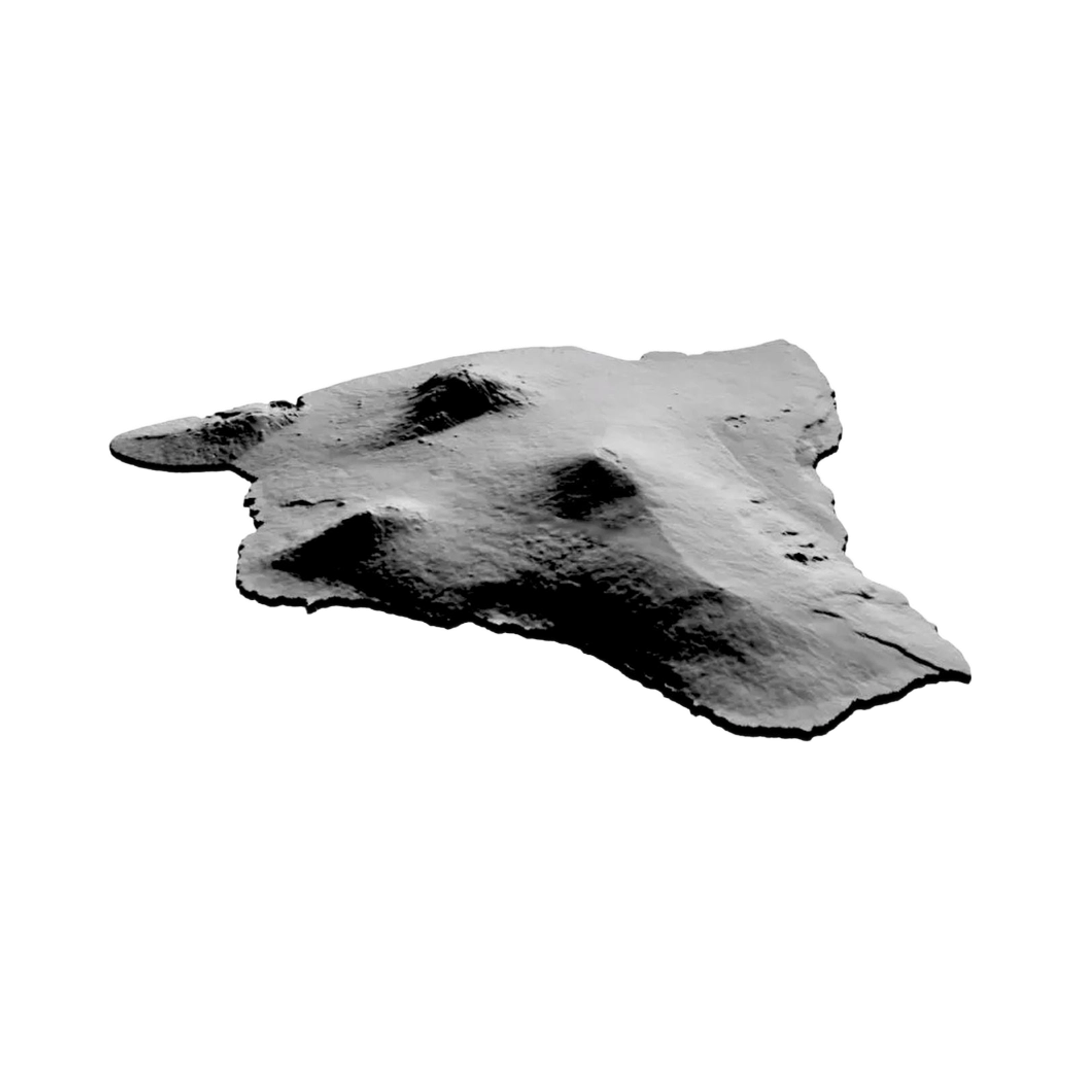 Hawaii Big Island Terrain Map design preview, us states