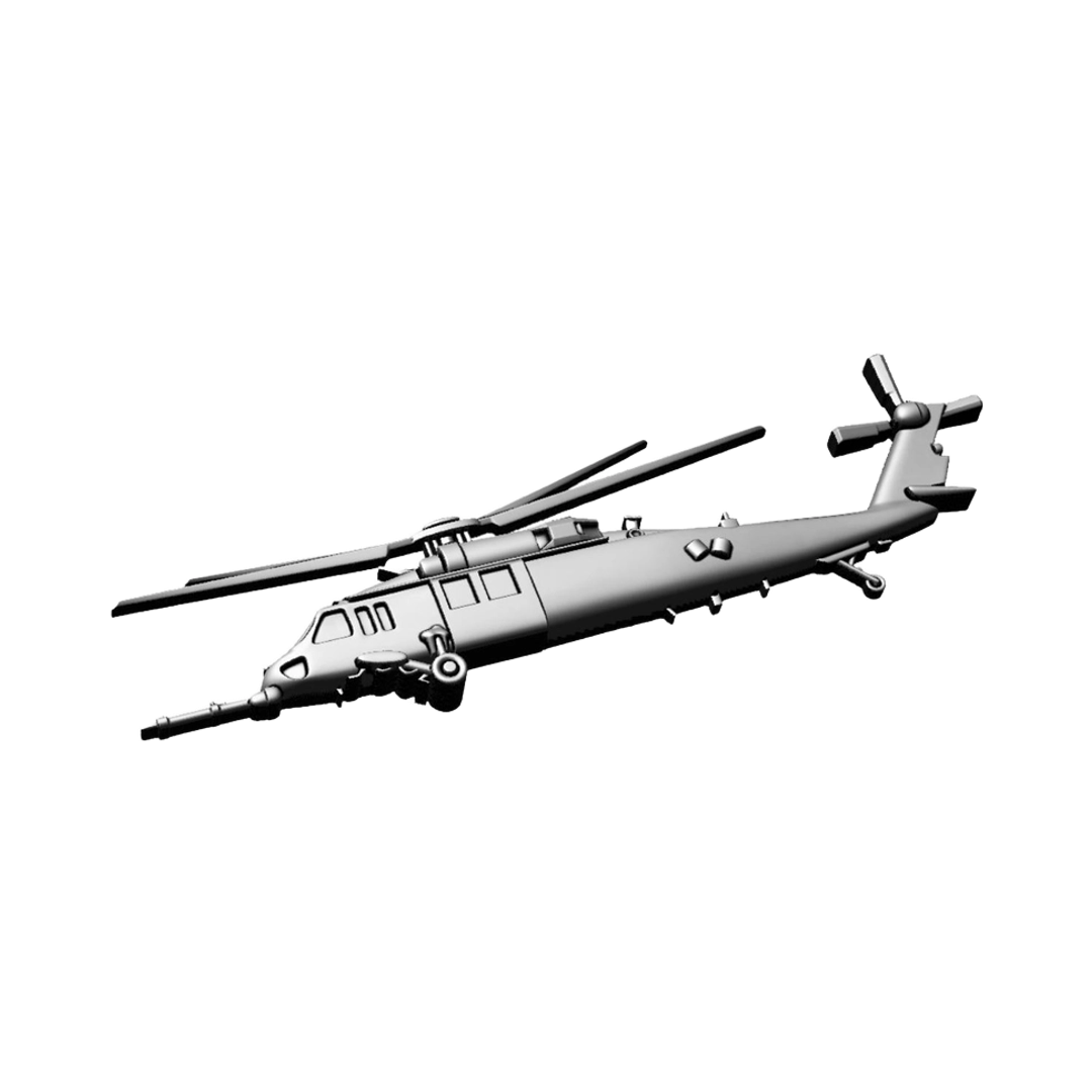 HH-60 Pavehawk Helicopter (Side Angle) design preview, aviation & aircraft