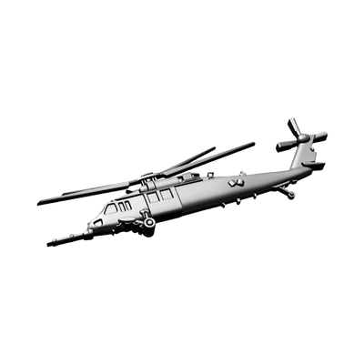HH-60 Pavehawk Helicopter (Side Angle) design preview, aviation & aircraft