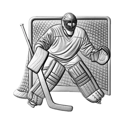 Hockey Goalie STL file for 3D printing and CNC routing, LightBurn and Vectric ready