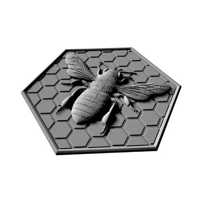 Honey Bee with Honeycomb design preview, animals & wildlife