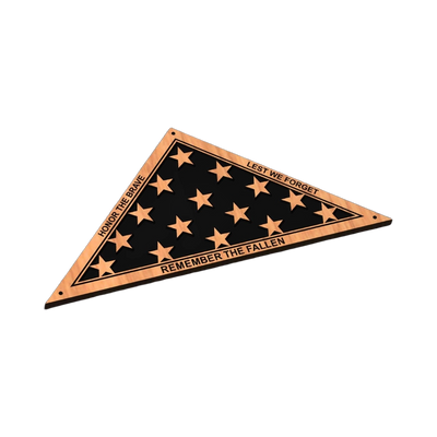 Honor the Brave Flag SVG file for laser cutting and CNC routing, LightBurn and Vectric ready