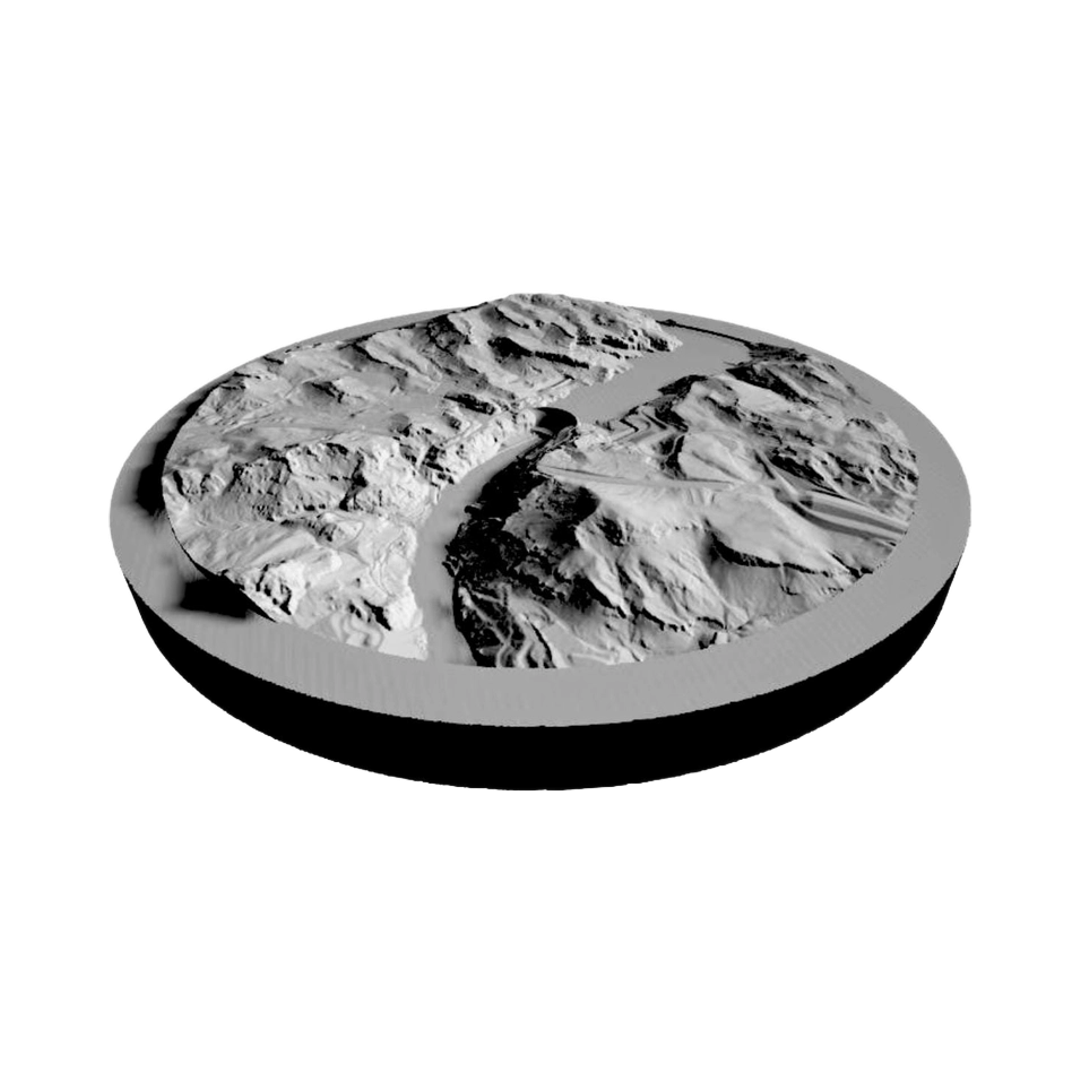 Hoover Dam Terrain Map design preview, countries & world