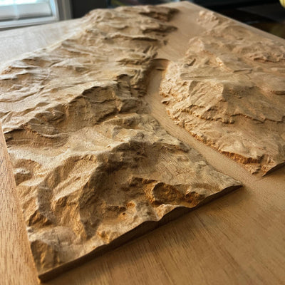 Hoover Dam Terrain Map compatible with LightBurn and Vectric
