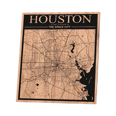 Houston, Texas City Map design preview, us states
