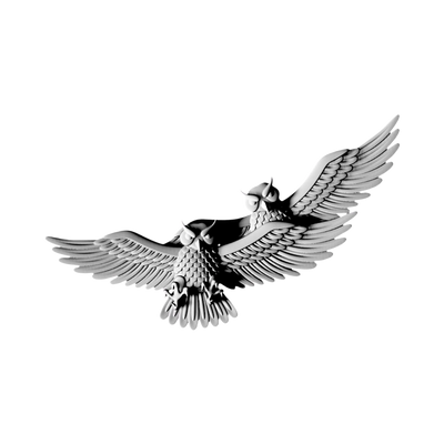 Hunting Owls STL file for 3D printing and CNC routing, LightBurn and Vectric ready