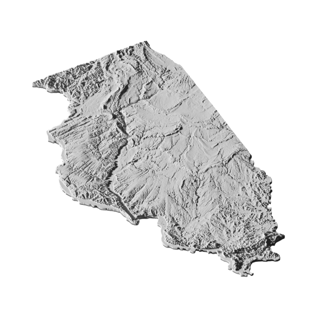 Illinois Terrain Map design preview, maps & terrain