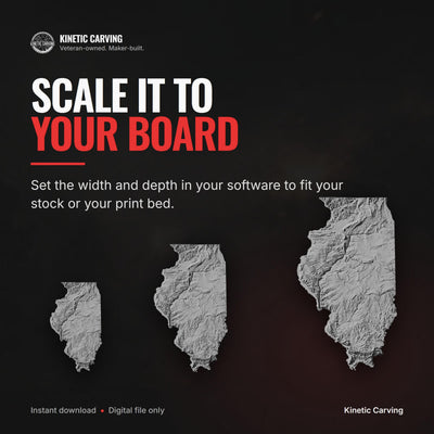 Illinois Terrain Map mockup, maps & terrain