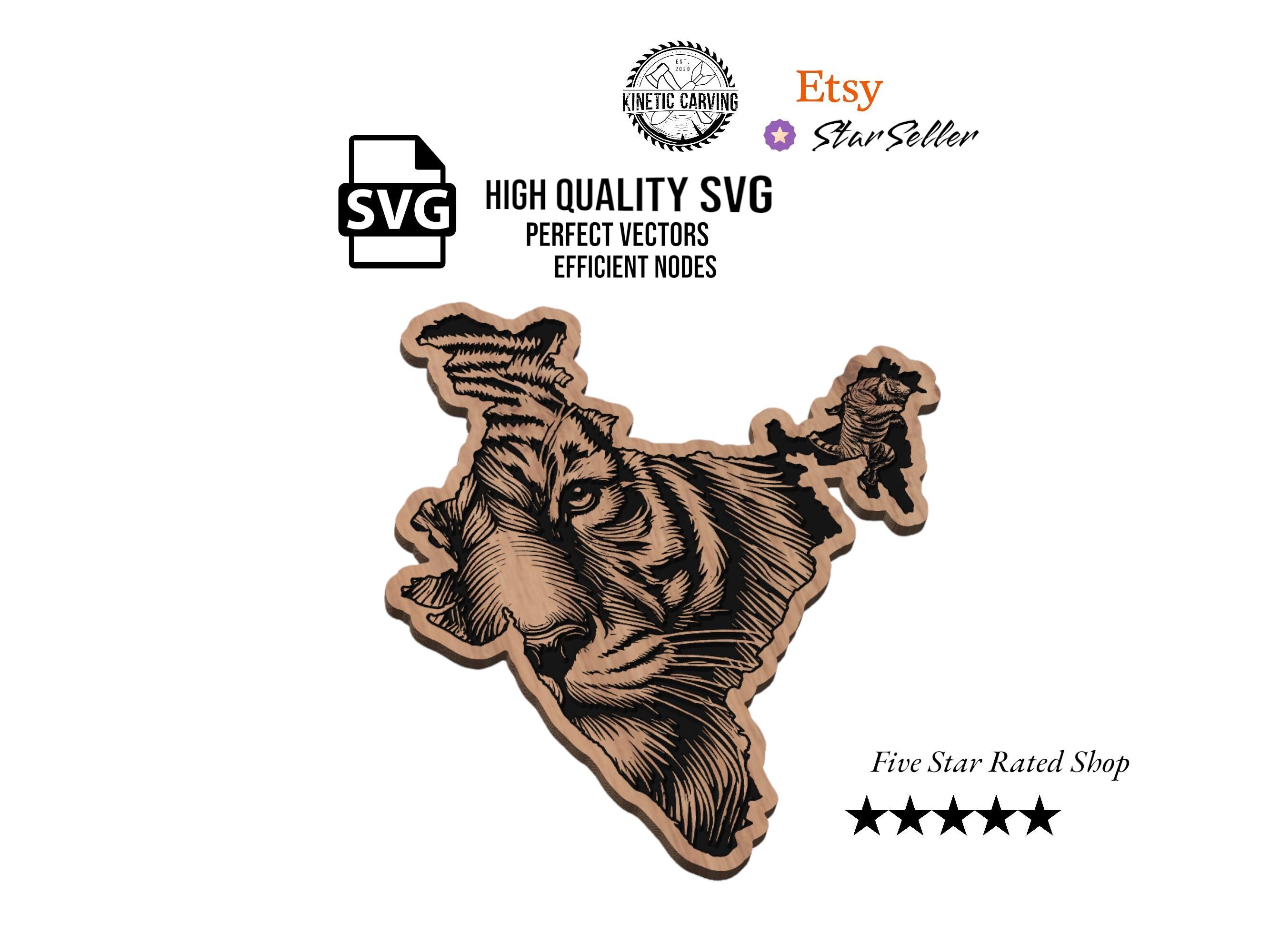 Indian Tiger design preview, animals & wildlife