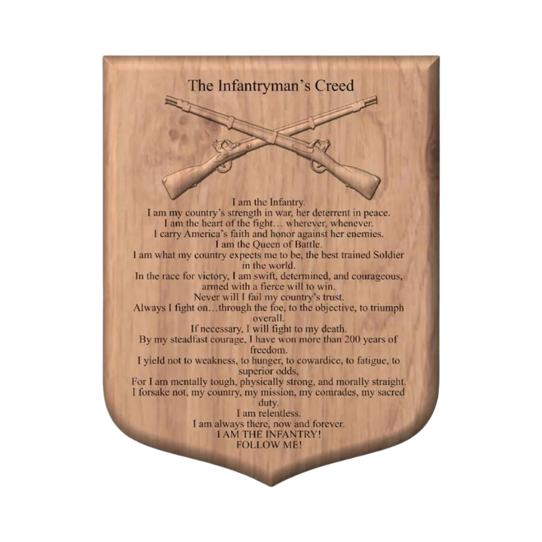 U.S. Army Infantryman's Creed design preview, operations & history