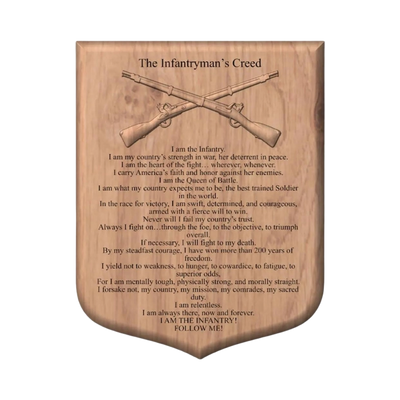 U.S. Army Infantryman's Creed design preview, operations & history
