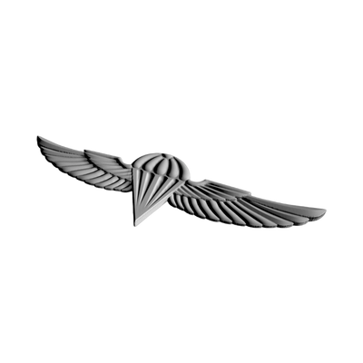 Israel Military Jump Wings detail view, ready for 3D printing and CNC routing