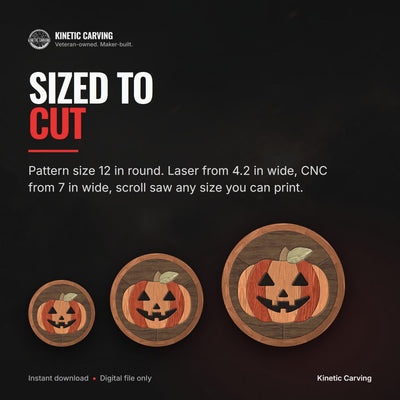 Jack-O-Lantern Intarsia mockup, halloween