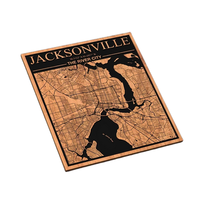 Jacksonville, Florida City Map SVG file for laser cutting and CNC routing, LightBurn and Vectric ready