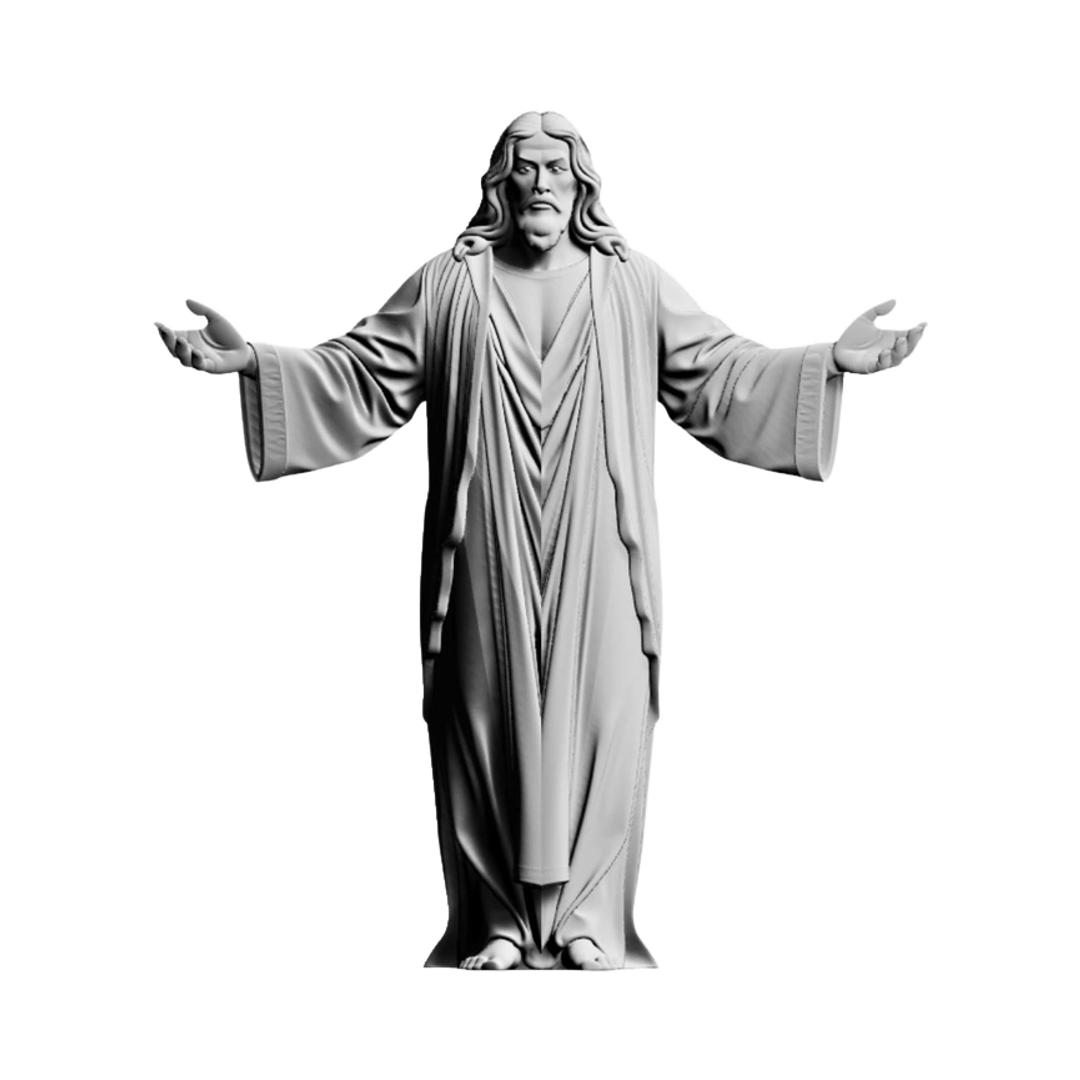 Jesus Resurrection STL file for digital crafting, LightBurn and Vectric ready