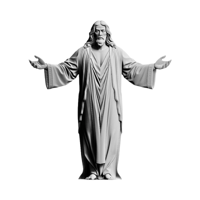 Jesus Resurrection STL file for digital crafting, LightBurn and Vectric ready