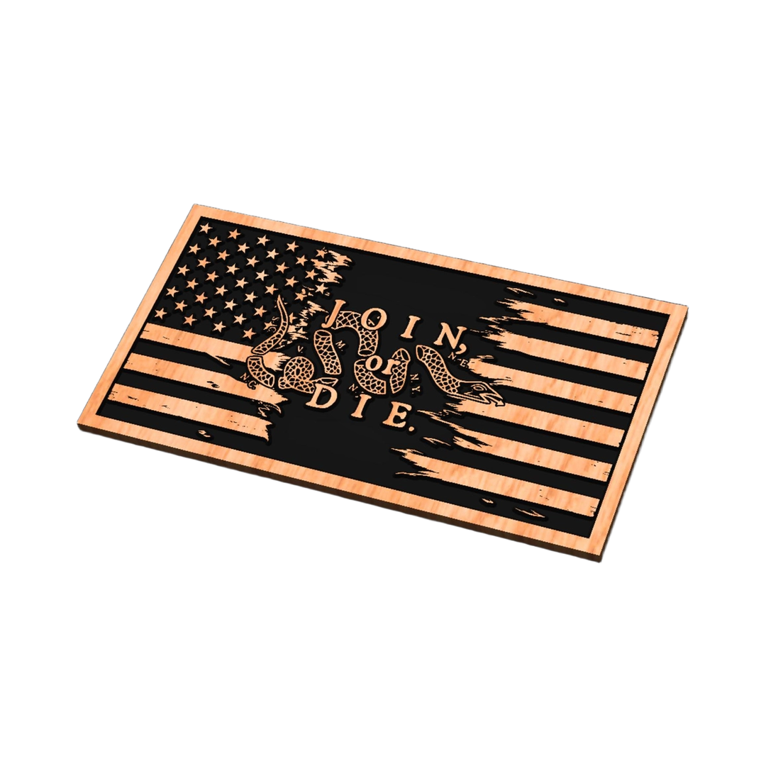 Join or Die Tattered Flag design preview, flags